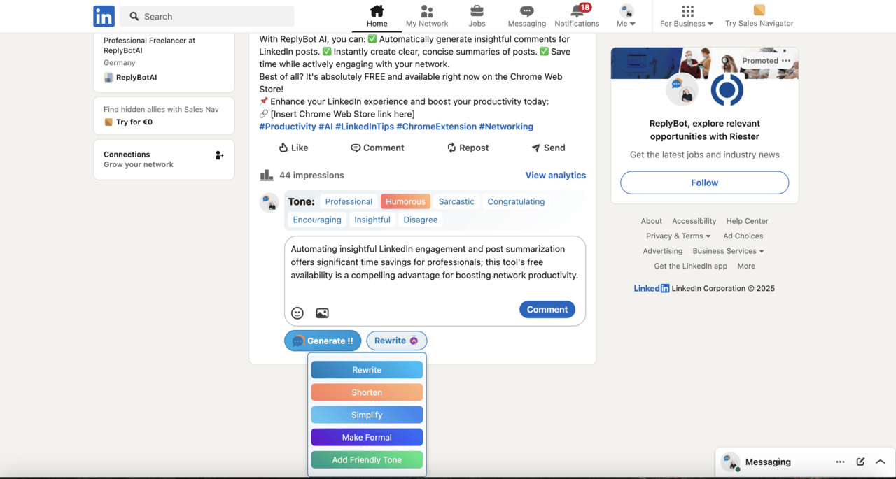 ReplyBot AI